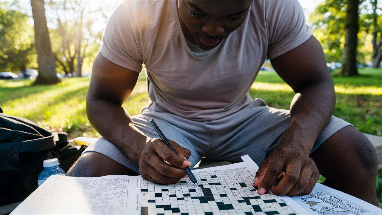 visibly muscular crossword clue

